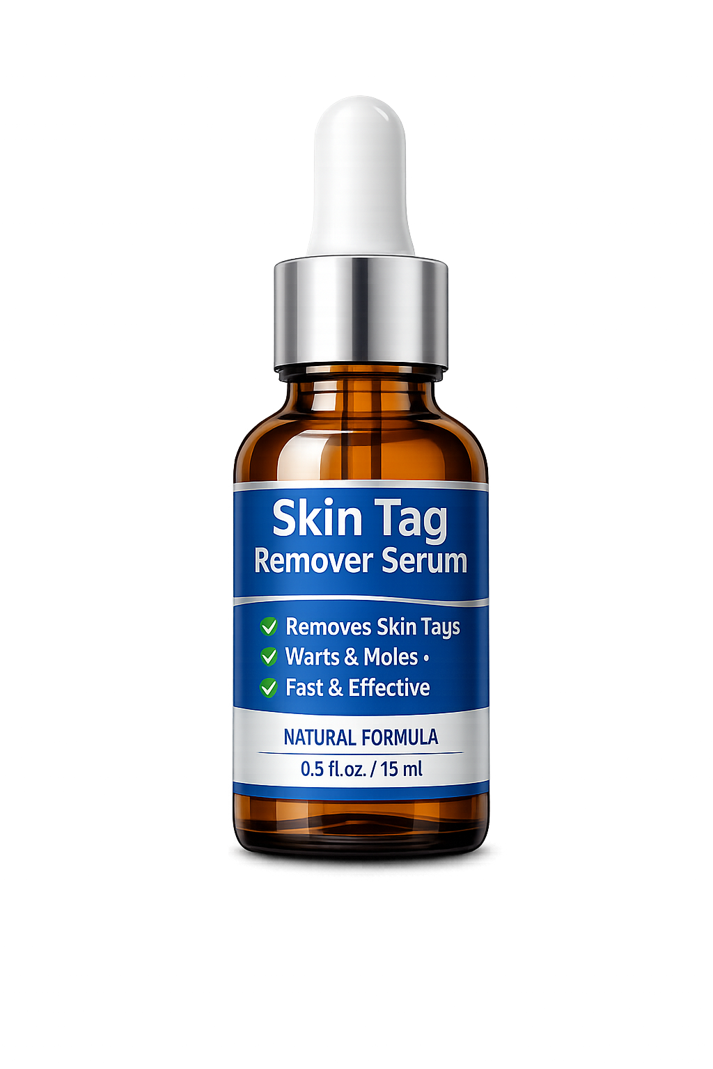 Wortie Skin Tag Remover Serum bottle — 0.5 fl. oz / 15 ml